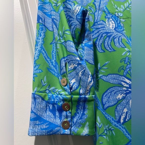 Gretchen Scott Designs Tropical Blue and Green Cover-Up - Picture 6 of 16